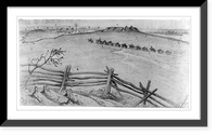 The defenses of Centreville, forts, breastworks, etc., from a point south of the Warrenton turnpike, Vintage Wall Art