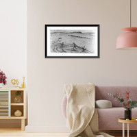 The defenses of Centreville, forts, breastworks, etc., from a point south of the Warrenton turnpike, Vintage Wall Art