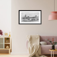 Historic Framed Print, The Orange and Alexandria R.R. bridge (military),  17-7/8" x 21-7/8"