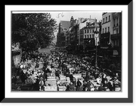 Historic Framed Print, [Nearly identical views of street market in Paris, France],  17-7/8" x 21-7/8"
