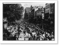 Historic Framed Print, [Nearly identical views of street market in Paris, France],  17-7/8" x 21-7/8"