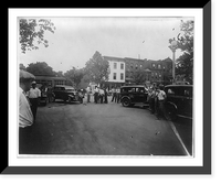 Historic Framed Print, Traffic accident at 14th and Q Streets, N.W., Washington, D.C.,  17-7/8" x 21-7/8"