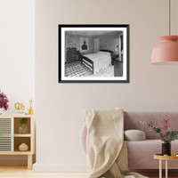 $2500 model home built at the New York World's Fair; 1939: Master bedroom, Historic Print