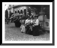 Pan-American Exposition, Buffalo, N.Y., 1901: 3 women seated on bench, Antique Wall Art