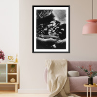 Historic Framed Print, [Nude, back view from shoulders to knees],  17-7/8" x 21-7/8"