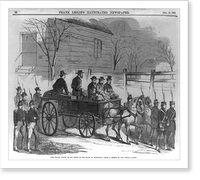 John Brown riding on his coffin to the place of execution Charlestown, W. Va, Antique Wall Art