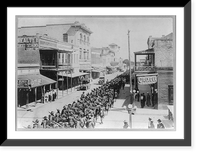 U.S. Army - 4th Infantry arriving in Brownsville, Texas, Vintage Poster