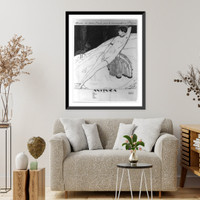 Historic Framed Print, [French perfumes advertisements, with Art Nouveau illus: Antinea" by Mario Simon]",  17-7/8" x 21-7/8"