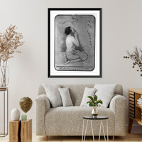 Historic Framed Print, [French perfumes advertisements, with Art Nouveau illus: Rigaud - un air embaume" by Mady?]",  17-7/8" x 21-7/8"