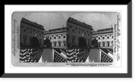 President McKinley and Admiral Dewey reviewing the troops. Presentation of the sword, Washington, D.C, Historic Reproduction