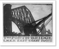 The Forth-Bridge, L.N.E.R. East Coast Route, Vintage Print