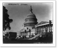 Historic Framed Print, [View of U.S. Capitol from northeast],  17-7/8" x 21-7/8"