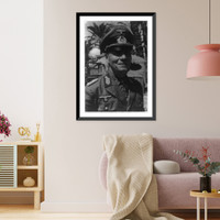 Historic Framed Print, Erwin Rommel, 1891-1944,  17-7/8" x 21-7/8"