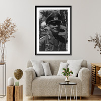 Historic Framed Print, Erwin Rommel, 1891-1944,  17-7/8" x 21-7/8"