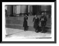 Historic Framed Print, Beggars before St. Isaac's,  17-7/8" x 21-7/8"