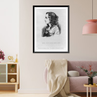 Historic Framed Print, Anna Cora Ogden Mowatt Ritchie, 1819-1870,  17-7/8" x 21-7/8"