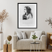 Historic Framed Print, Anna Cora Ogden Mowatt Ritchie, 1819-1870,  17-7/8" x 21-7/8"