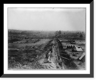 View of Confederate lines just north of Georgia R.R. looking south, Atlanta, Georgia, 1864, Vintage Print