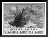 Invest in the victory liberty loan they kept the sea lanes open.L.A. Shafer. Classic, Vintage Poster