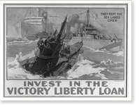 Invest in the victory liberty loan they kept the sea lanes open.L.A. Shafer. Classic, Vintage Poster