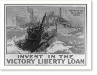 Invest in the victory liberty loan they kept the sea lanes open.L.A. Shafer. Classic, Vintage Poster
