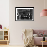 Historic Framed Print, Weighing and counting - Coiner's Department [at mint in New Orleans, La.],  17-7/8" x 21-7/8"