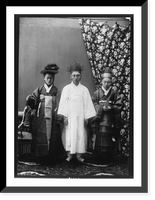 Historic Framed Print, Korea: [3] Korean priests,  17-7/8" x 21-7/8"