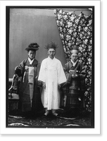 Historic Framed Print, Korea: [3] Korean priests,  17-7/8" x 21-7/8"