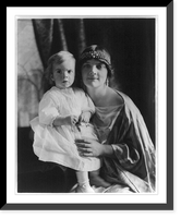 Agnes Meyer holding her first born (Florence?), Vintage Poster