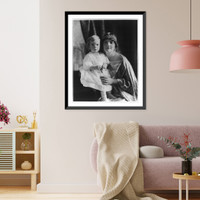 Agnes Meyer holding her first born (Florence?), Vintage Poster