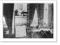 Rooms in home, Fort Sill, Oklahoma, furnished with many Indian and Oriental mementos, Antique Print