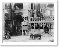 Historic Framed Print, Interno San Marco, Venice,  17-7/8" x 21-7/8"