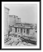 Historic Framed Print, Grand Central Depot, Park Ave. and 42nd St., New York City,  17-7/8" x 21-7/8"