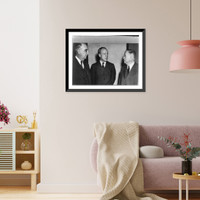 Left to right: Secretary Frederic Moore Vinson, Secretary Robert Porter Patterson, and Secretary Ickes, Historic Reproduction