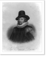 Francis Bacon, Viscount St. Albans, 1561-1626, Antique Print