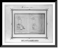Construction plans, imperial military middle school Bursa Mekteb-i R&uuml;sdiye-yi Askeri-yi - 2, Antique Print