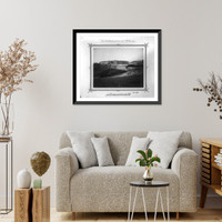 Historic Framed Print, [View from Tesvikiye of the Imperial Military Academy].fotograf F&ouml;bus.,  17-7/8" x 21-7/8"