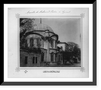 Mahmud Pasa Mausoleum at Ey&uuml;p Street.Lieutenant Colonel of the General Staff, Ali Riza Bey, Historic Print