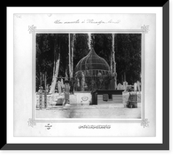 View of a mausoleum in the neighborhood of His Holiness Karacaahmet.Lieutenant Colonel of the General Staff, Ali Riza Bey, Historic Print