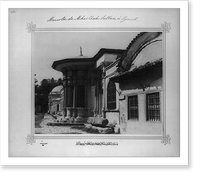 Fountain and Mausoleum of Mihrisah Valide Sultan at the Bostan port.Lieutenant Colonel of the General Staff, Ali Riza Bey, Historic Reproduction