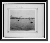 Historic Framed Print, [View of Galata and Istanbul].Abdullah Fr&egrave;res.,  17-7/8" x 21-7/8"