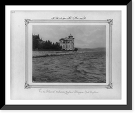 Historic Framed Print, [The sea side house of the British Ambassador, Tarabya].Abdullah Fr&egrave;res.,  17-7/8" x 21-7/8"