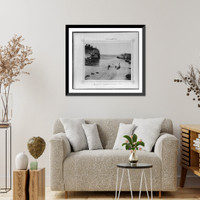 Historic Framed Print, [The lifesaving exercises at Riva] - 4,  17-7/8" x 21-7/8"