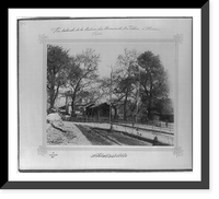 Historic Framed Print, [Side view of the Haydarpasa Railroad Station].Lieutenant Colonel of the General Staff, Ali Riza Bey.,  17-7/8" x 21-7/8"