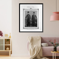 Historic Framed Print, [Students, high school, Aleppo].Sebah & Joaillier, Phot., Constantinople.,  17-7/8" x 21-7/8"