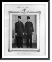 Historic Framed Print, [Students, high school, Damascus].Sebah & Joaillier, Phot., Constantinople.,  17-7/8" x 21-7/8"