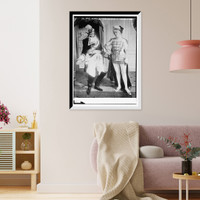Historic Framed Print, De Wolfe Hopper & Viola Gillette in "Beggar Student",  17-7/8" x 21-7/8"