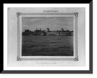 View of Yedikule (Seven Towers) from the sea.Abdullah Fr&egrave;res. Classic, Vintage Print