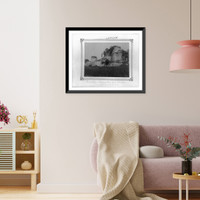 Historic Framed Print, [Tekfur Sarayi (palace) and its fortress].Abdullah Fr&egrave;res.,  17-7/8" x 21-7/8"