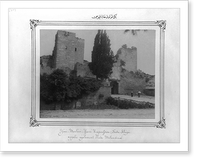 The great wall at the Yeni Mevlevihane Kapisi (gate).Abdullah Fr&egrave;res. - 2, Antique Print